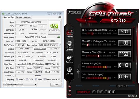 Overclocking GTX 980 .
